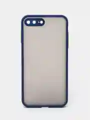 Темно-синий iphone 7+ / 8 Plus чехол матовый с цветными кнопками