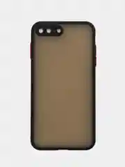 Черный iphone 7+ / 8 Plus чехол матовый с цветными кнопками