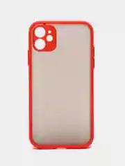 Красный iphone 11, Айфон 11 чехол матовый с цветными кнопками