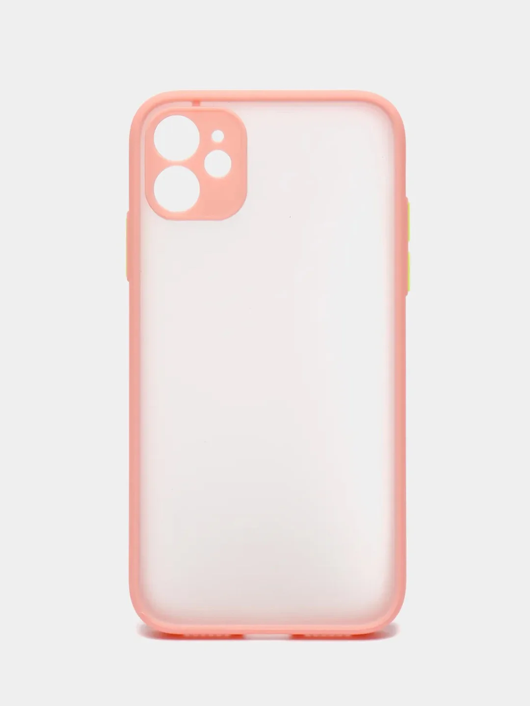 Конфетный iphone 11, Айфон 11 чехол матовый с цветными кнопками