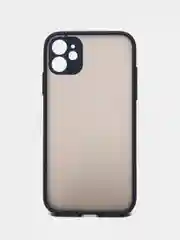 Темно-синий iphone 11, Айфон 11 чехол матовый с цветными кнопками