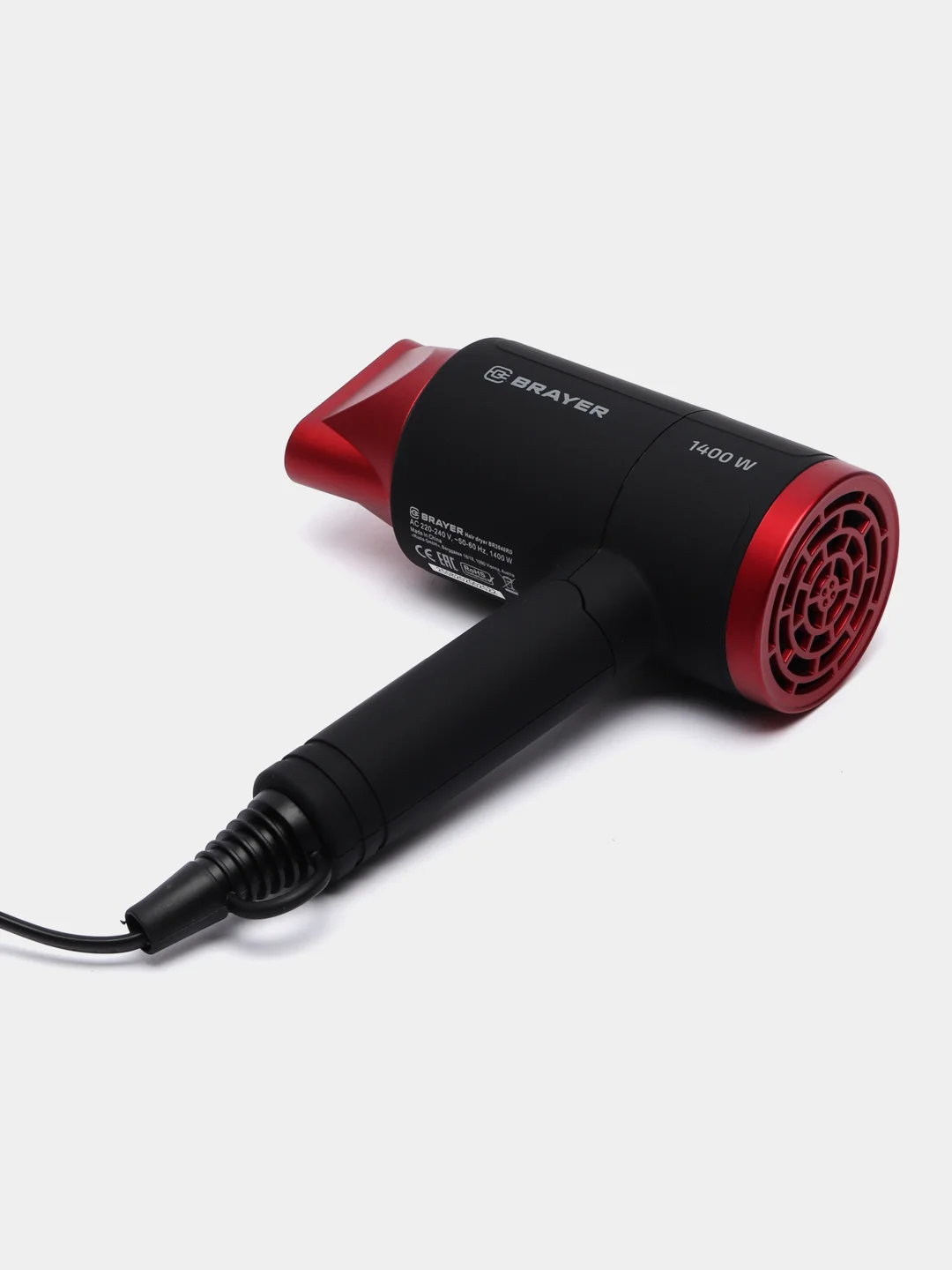 Фен для волос BRAYER BR3040RD складная ручка