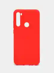 Красный силиконовый чехол Xiaomi Redmi Note 8T (Сяоми Редми Нот 8Т / Ноут), прозрачный
