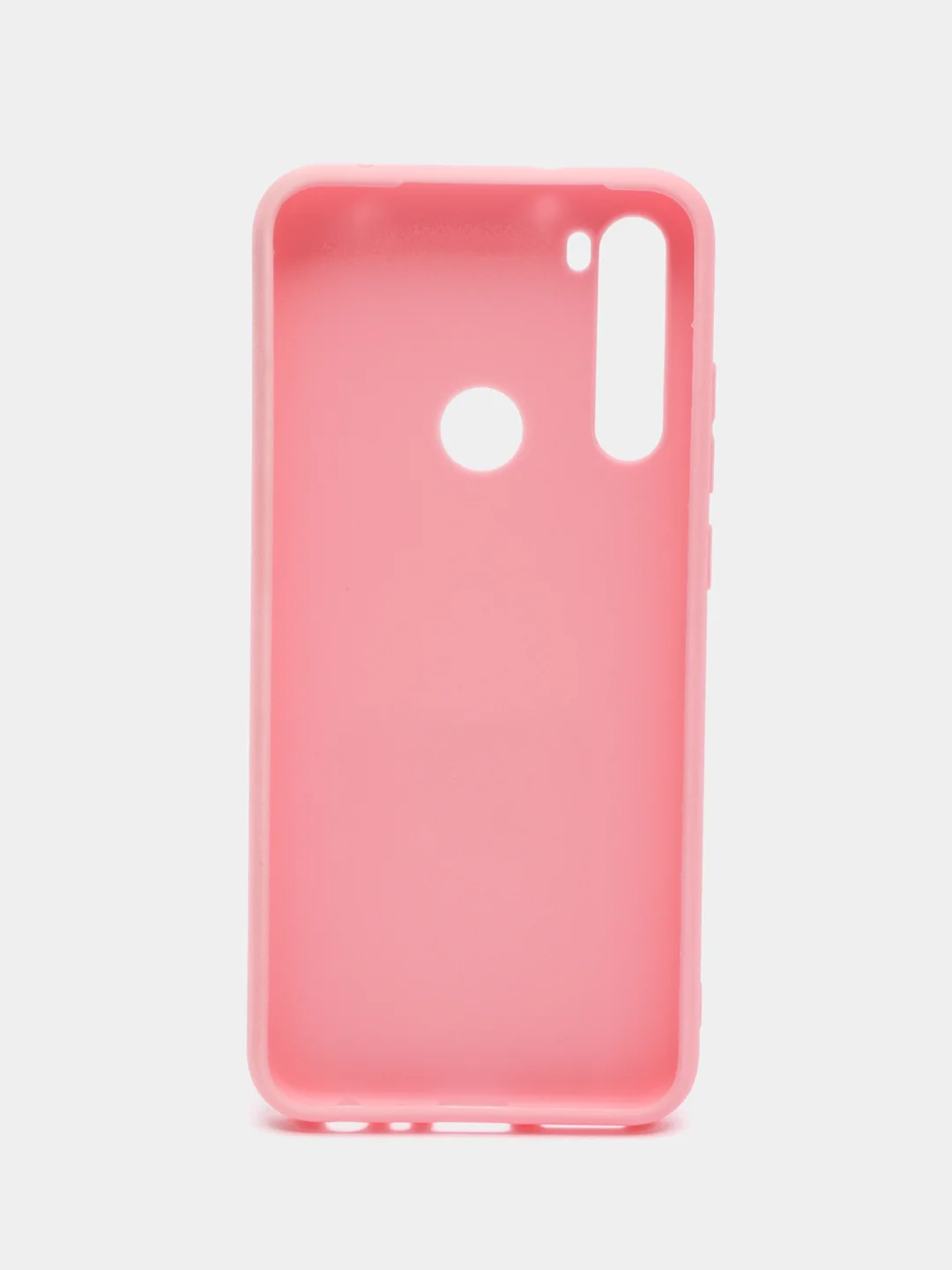 Розовый силиконовый чехол Xiaomi Redmi Note 8T (Сяоми Редми Нот 8Т / Ноут), прозрачный