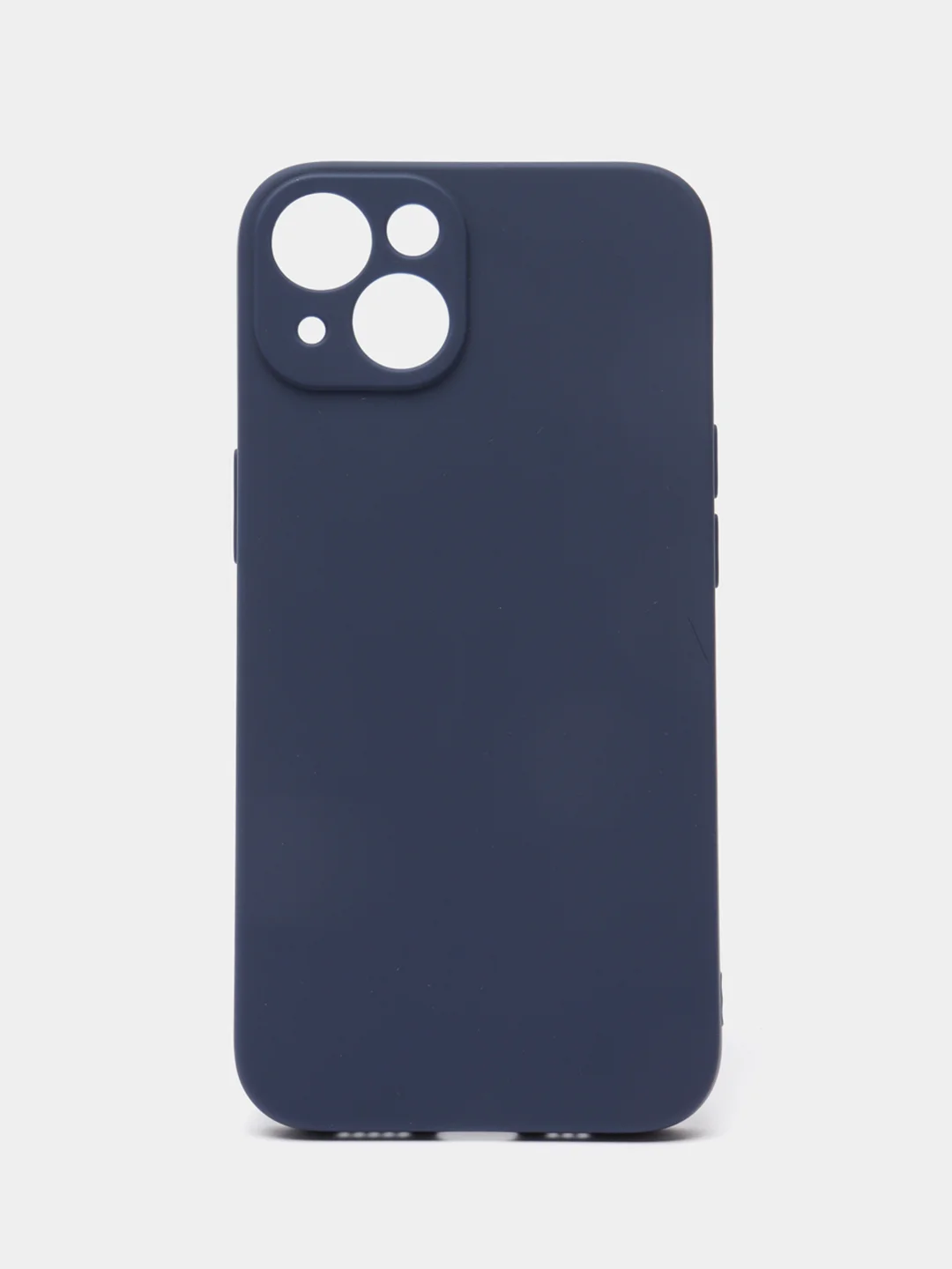 Темно-синий чехол силиконовый для iPhone 7, 8 SE 2020, 11, 12, 13, Pro, Max, mini, защита камеры