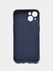 Темно-синий чехол силиконовый для iPhone 7, 8 SE 2020, 11, 12, 13, Pro, Max, mini, защита камеры