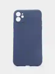 Темно-синий чехол силиконовый для iPhone 7, 8 SE 2020, 11, 12, 13, Pro, Max, mini, защита камеры