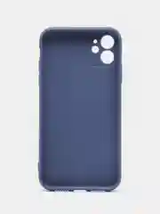Темно-синий чехол силиконовый для iPhone 7, 8 SE 2020, 11, 12, 13, Pro, Max, mini, защита камеры