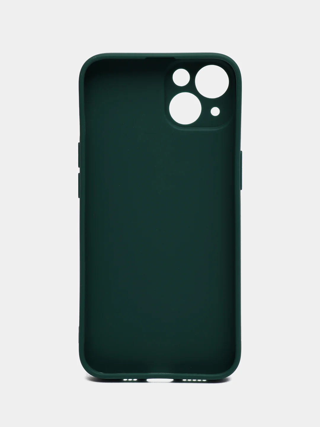 Тёмно-зелёный чехол силиконовый для iPhone 7, 8 SE 2020, 11, 12, 13, Pro, Max, mini, защита камеры