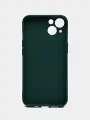 Тёмно-зелёный чехол силиконовый для iPhone 7, 8 SE 2020, 11, 12, 13, Pro, Max, mini, защита камеры