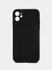 Черный чехол силиконовый для iPhone 7, 8 SE 2020, 11, 12, 13, Pro, Max, mini, защита камеры