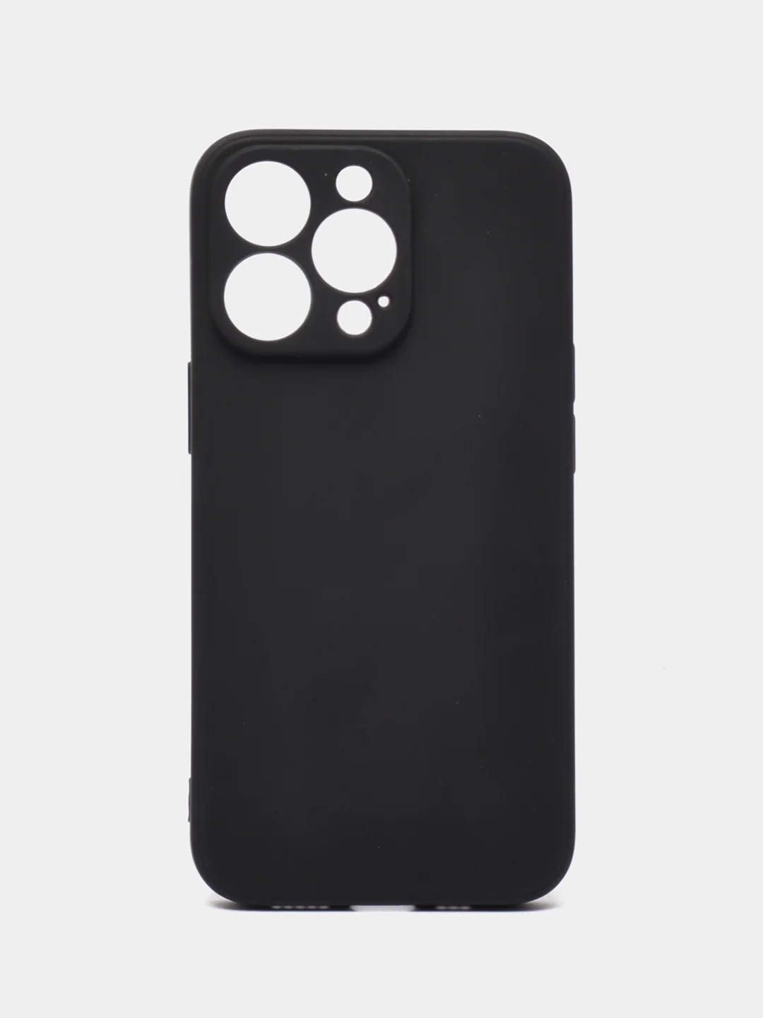 Черный чехол силиконовый для iPhone 7, 8 SE 2020, 11, 12, 13, Pro, Max, mini, защита камеры