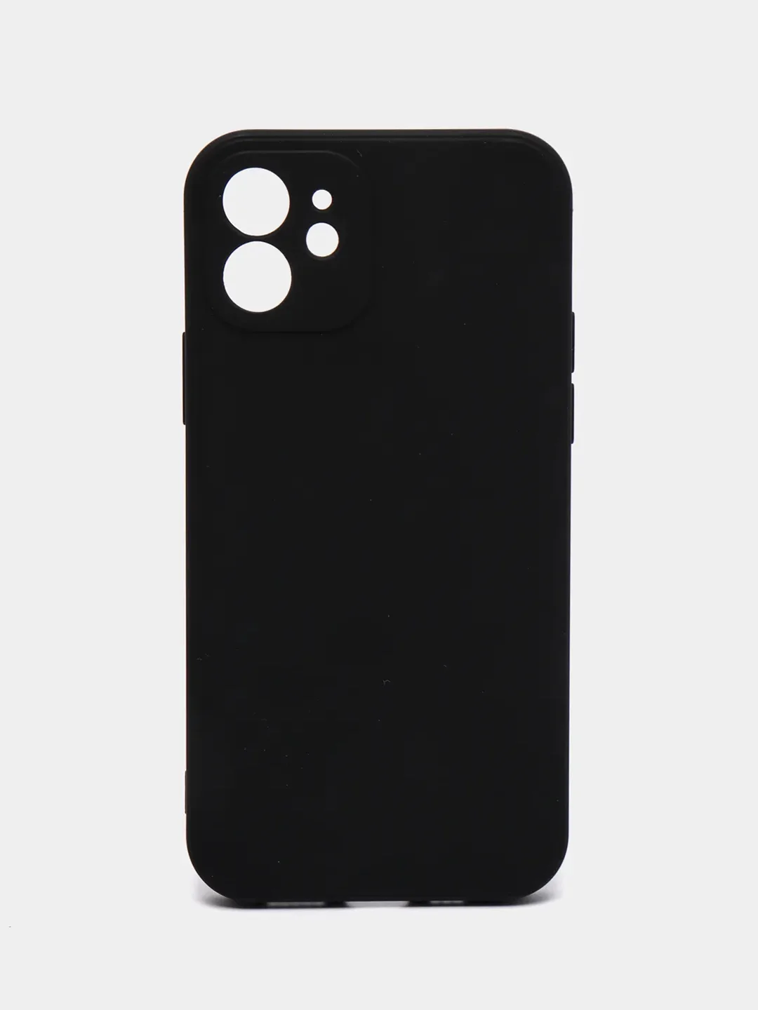 Черный чехол силиконовый для iPhone 7, 8 SE 2020, 11, 12, 13, Pro, Max, mini, защита камеры