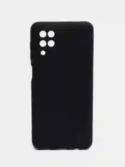 Черный чехол Samsung Galaxy A12, M12, Самсунг Галакси А12, М12 черный, силиконовый