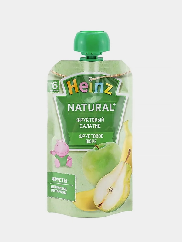 Пюре фруктовое Heinz "Фруктовый салатик", с 6 месяцев, 90 г