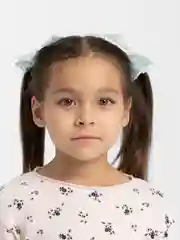 Мятный бантики для девочек, 2 штуки