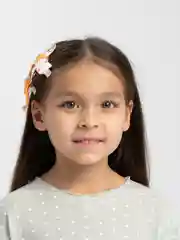 Оранжевый заколка-бант, 2 штуки
