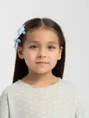 Голубой заколка-бант, 2 штуки
