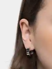 Серьги полукольца маленькие широкие
