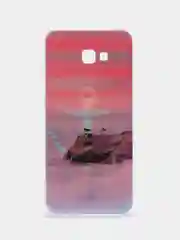Лавандовый чехол Samsung Galaxy J4+ / J4 Plus, Галакси Джи4+ / Джи4 Плюс, силиконовый с рисунком
