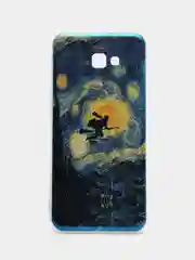 Бирюзовый чехол Samsung Galaxy J4+ / J4 Plus, Галакси Джи4+ / Джи4 Плюс, силиконовый с рисунком