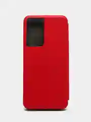 Красный чехол книжка Samsung Galaxy S21 Ultra, Самсунг Галакси С21 Ультра
