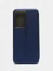 Синий чехол книжка Samsung Galaxy S21 Ultra, Самсунг Галакси С21 Ультра