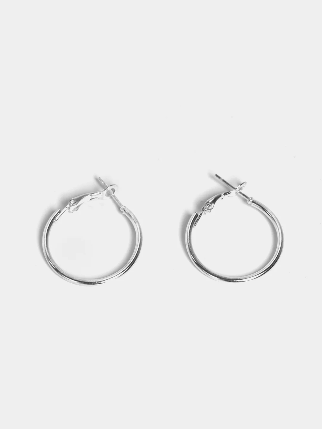 Серебряный женские круглые серьги-кольца, золотые, серебряные, диаметр 2см, 3см, 4см, 5см, 6см, 7см