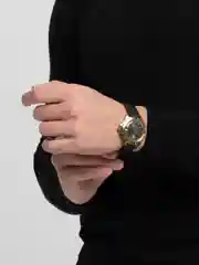 Желтый часы мужские, наручные, механические, командирские