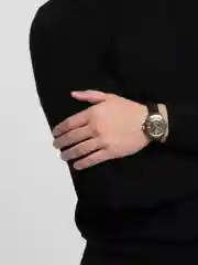 Желтый часы мужские, наручные, механические, командирские