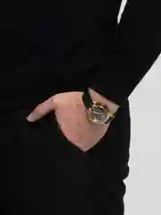 Желтый часы мужские, наручные, механические, командирские