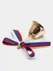 Колокольчик с бантиком и булавкой, "звонок " диаметр 25 мм