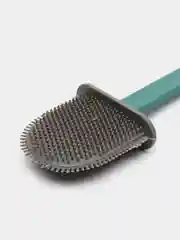 Зеленый силиконовый ёршик для унитаза