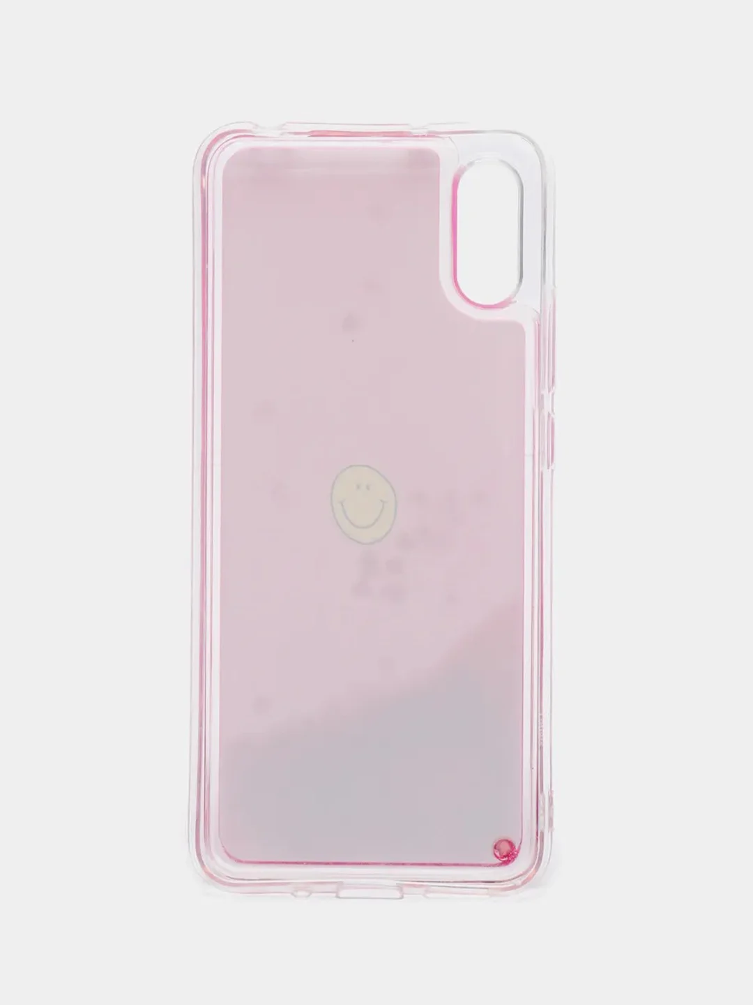 Тёмно-розовый чехол Xiaomi Redmi 9A, Сяоми Редми 9А силиконовый переливающийся жидкий с блестками