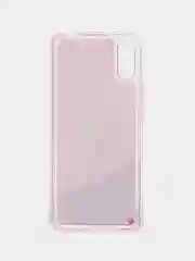 Тёмно-розовый чехол Xiaomi Redmi 9A, Сяоми Редми 9А силиконовый переливающийся жидкий с блестками