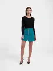 Тёмно-бирюзовый юбка женская мини