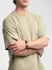Бронзовый плетеный браслет