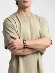 Аметистовый плетеный браслет