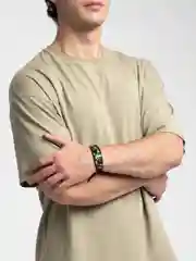 Белый браслет плетенный