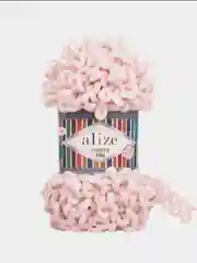 Конфетный alize Puffy Fine турецкая плюшевая пряжа, Ализе Пуффи Файн вязание руками 100 г 14,5 м