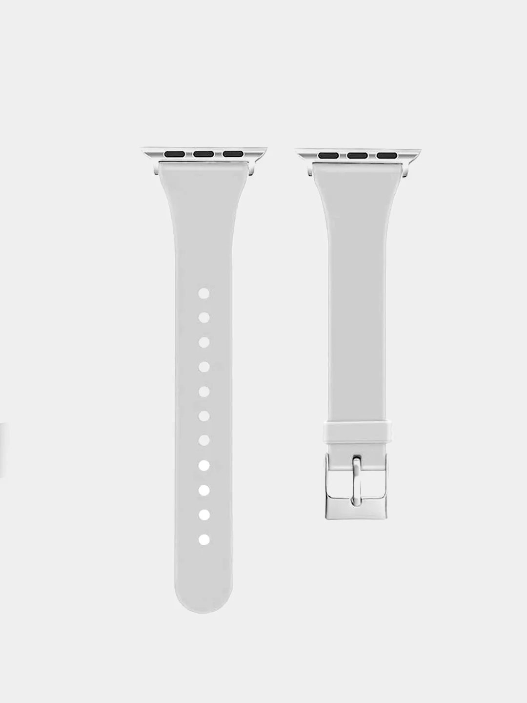 Белый ремешок силиконовый для Apple Watch, 38 мм