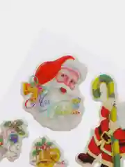 Алый наклейки новогодние объемные