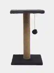 Синий меланж когтеточка для кошек, с лежанкой, 30 х 30 х 50 см