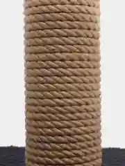 Синий меланж когтеточка для кошек, с лежанкой, 30 х 30 х 50 см