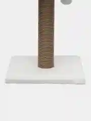 Белый когтеточка для кошек, с лежанкой, 30 х 30 х 50 см