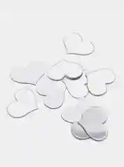 Наклейка сердце зеркальная, 10шт, 2,5х2 см