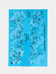 Индиго слайдеры для маникюра новогодние /Слайдеры для ногтей/наклейки/дизайна ногтей