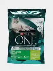 Сухой корм Purina ONE для взрослых кошек, с индейкой и цельными злаками, 200 г