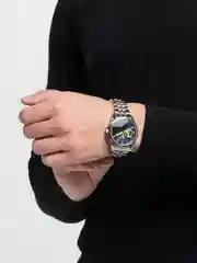 Серебряный часы механические