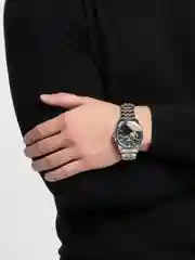 Серебряный часы механические